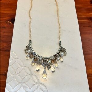 Beaded Necklace with Pearl Accents